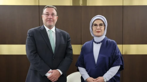 Emine Erdoğan BM Kalkınma Programı İcra Direktörü Steiner ile görüştü